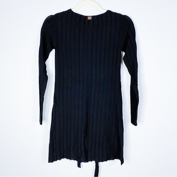 For Love And Lemons - Black Lace Up Body-con Dress - Picture 4 of 5